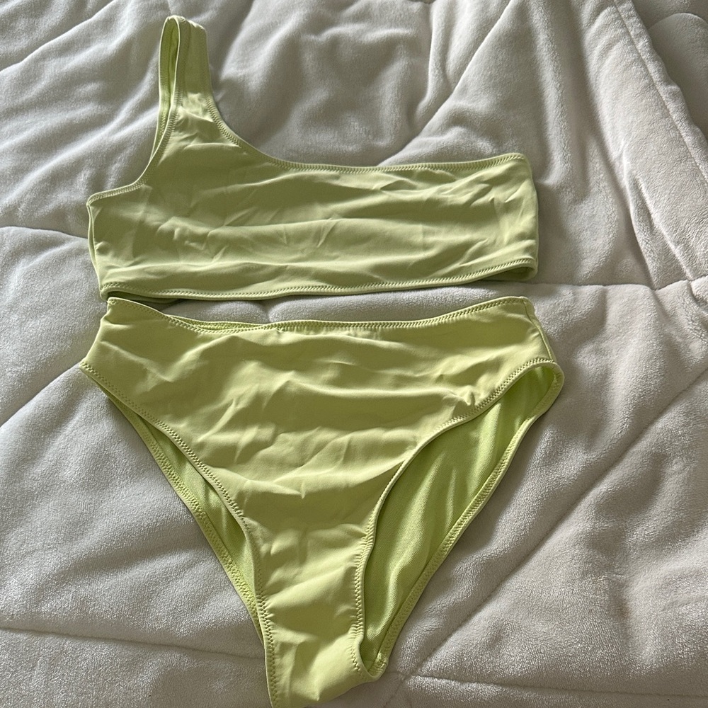 Good American Lime Bikini Top
